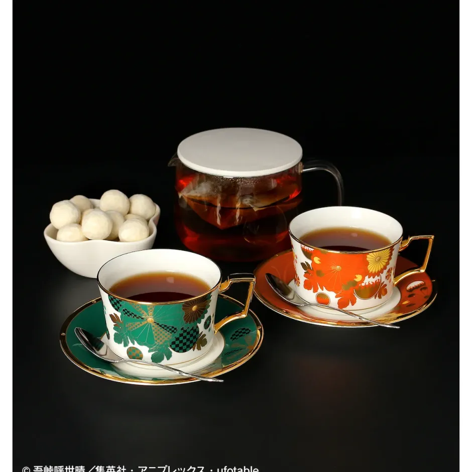 Noritake × Demon Slayer: Kimetsu no Yaiba Tanjiro Kamado & Kyojuro Rengoku Cup & Saucer Set Clearance
