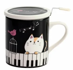 Mugs & Glasses>Nyanta Covered Tea Strainer Mug