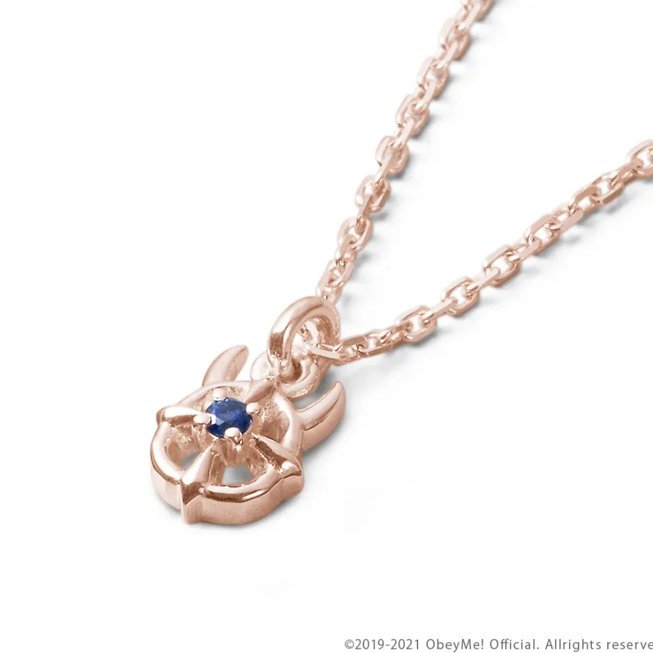 Jewelry & Hair Accessories>Obey Me! 10K Pink Gold Logo Necklace
