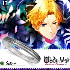 Jewelry & Hair Accessories>Obey Me! Satan Silver Ring