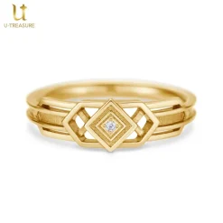 Jewelry & Hair Accessories>Obey Me! Yellow Gold-Coated Silver Ring of Light