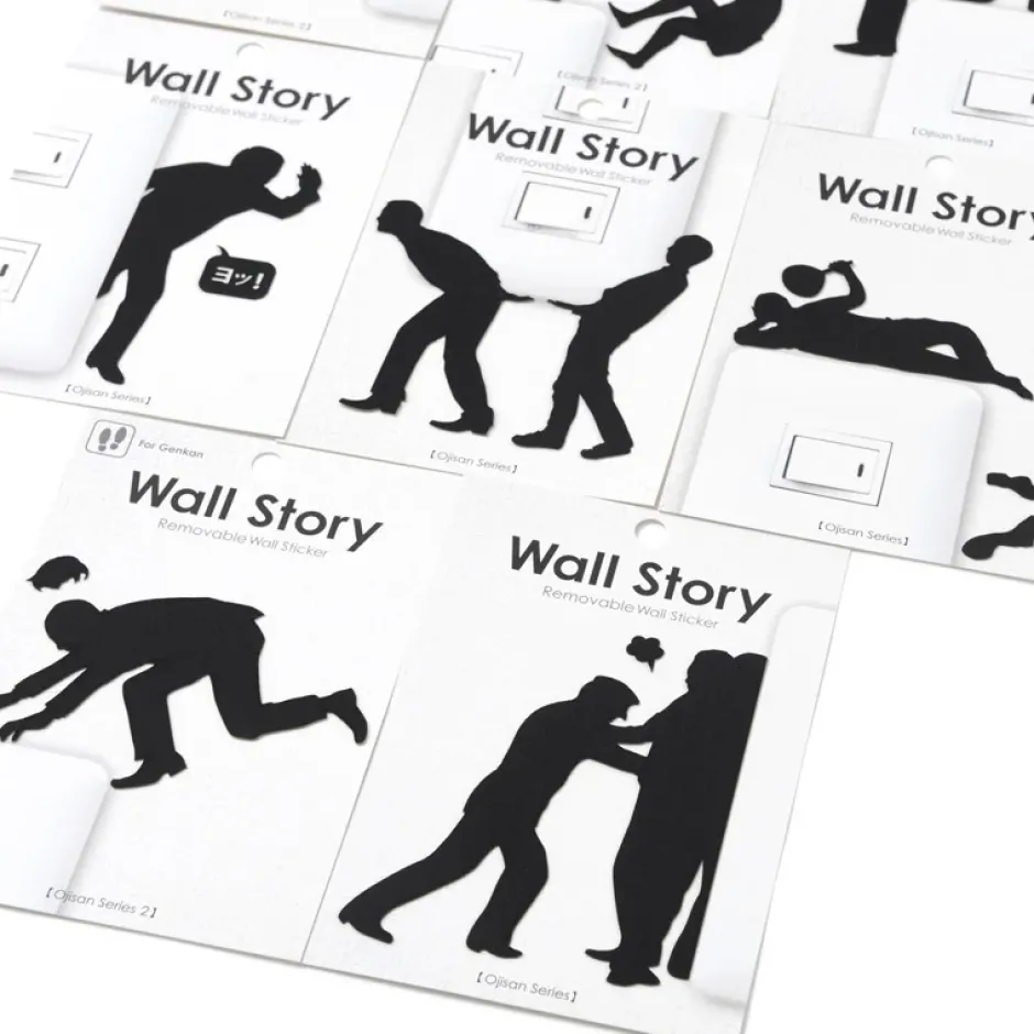 Home Decor>Ojisan Series 2 Wall Story Wall Stickers