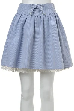 Bottoms>OLIVE des OLIVE Lace-Up Gathered Skirt