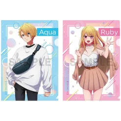 Other Stationery>Oshi no Ko Clear File Set Aqua & Ruby Going Out Ver.