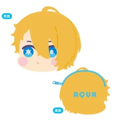 Pouches & Other Cases>Oshi no Ko Mofumofu Face Coin Case Aqua