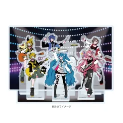 Piapro Characters x Sanrio Characters Premium Acrylic Diorama Plate Group Design Collaboration Illustration Ver. Best
