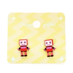 Jewelry & Hair Accessories>Popuphilia! Robot Pierced Earrings