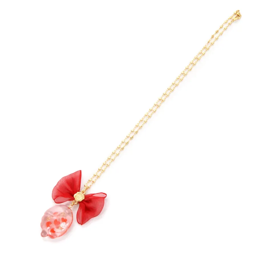 Q-pot. Love Heart Jelly Necklace New