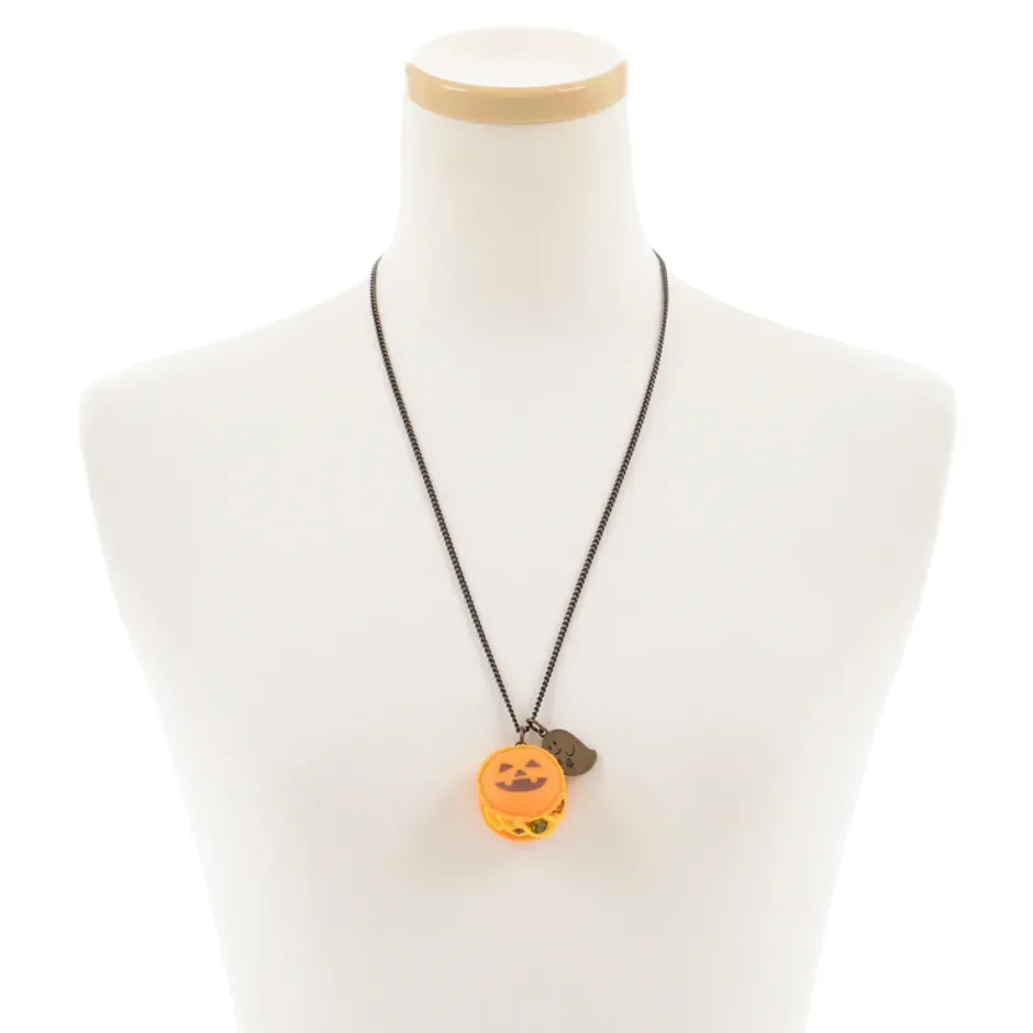 Jewelry & Hair Accessories>Q-pot. Parlor Jack-o’-lantern Macaron Necklace