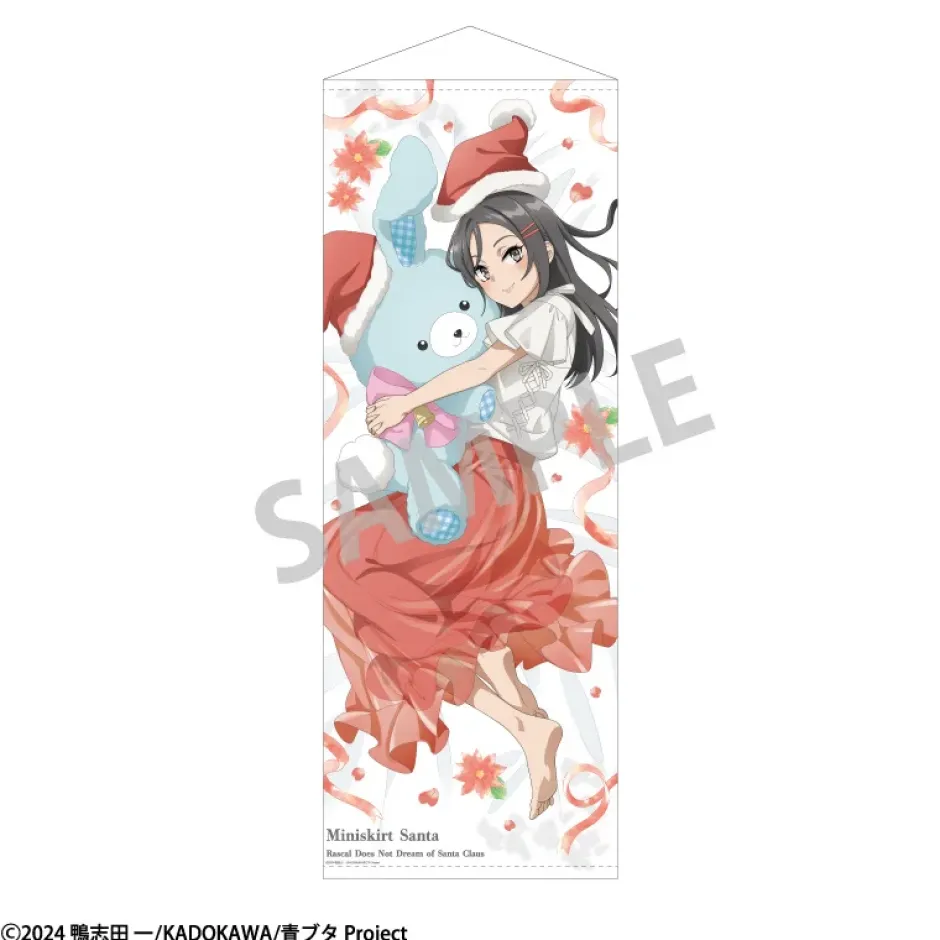 Tapestries>Rascal Does Not Dream of Santa Claus Life-Size Tapestry Miniskirt Santa: Rabbit Plushie Hug Ver.