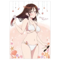 Rent-A-Girlfriend Swimsuit and Girlfriend A3-Size Clear Poster Collection Best