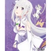 Blankets>Re:Zero -Starting Life in Another World- Emilia Sublimation Throw Blanket