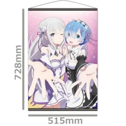Tapestries>Re:Zero -Starting Life in Another World- B2 Tapestry Emilia & Rem Ver. 1