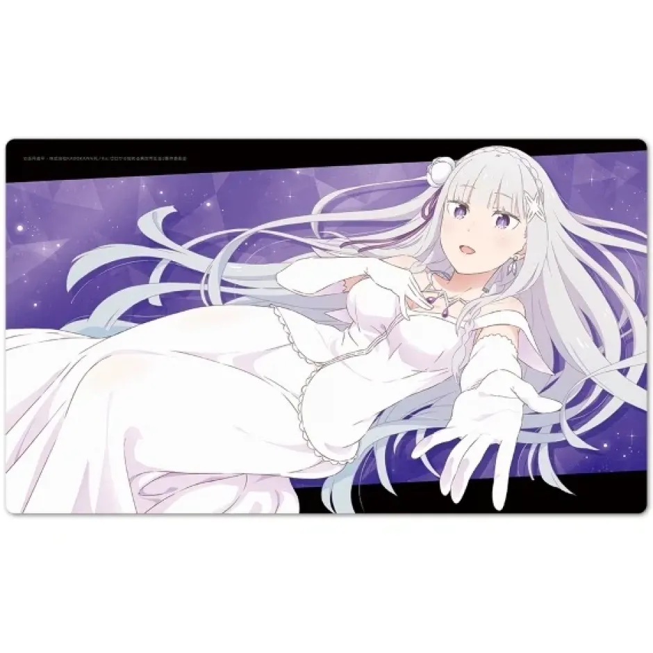 Re:Zero -Starting Life in Another World- Character Rubber Mat Emilia: Wedding Dress Ver. Clearance
