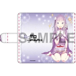 Re:Zero -Starting Life in Another World- Emilia's Birthday Life Notebook-Style iPhone Case: Shinichiro Otsuka Ver. Outlet