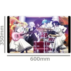Rock is a Lady's Modesty Character Rubber Mat Lilisa & Otoha & Tina & Tamaki Best