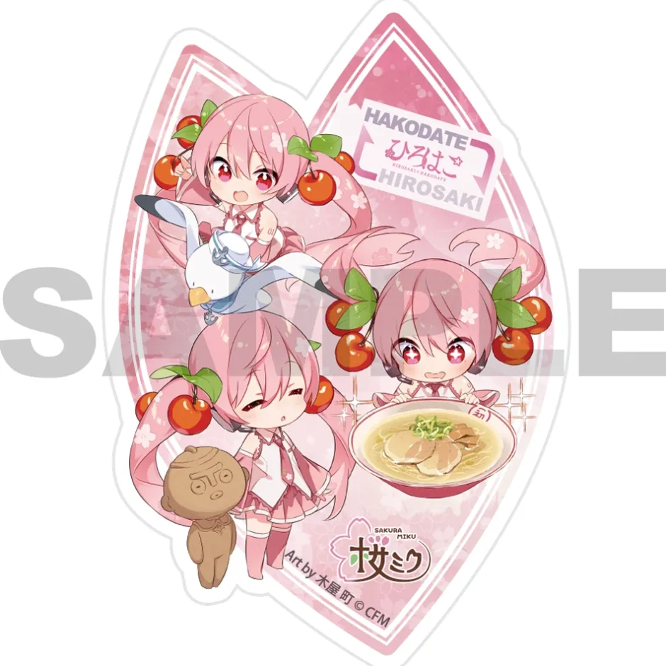 Stickers>Sakura Miku x Hirohako Hakodate Sticker Set for Smartphones