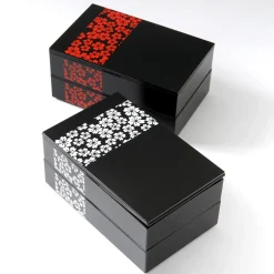 Bento Containers>Sakurako Square 2-Tier Bento Box