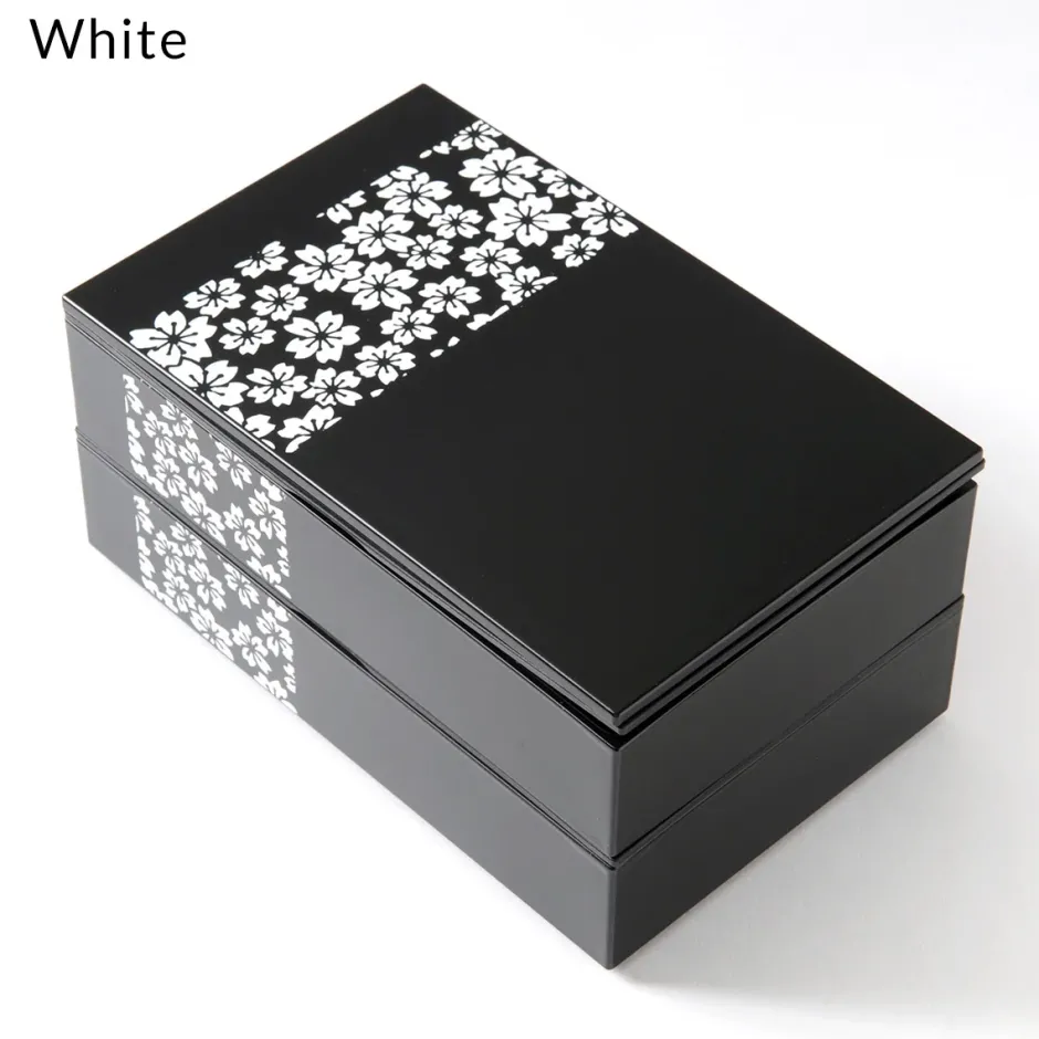 Bento Containers>Sakurako Square 2-Tier Bento Box
