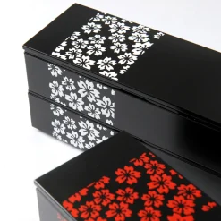 Sakurako Slim Square 2-Tier Bento Box New
