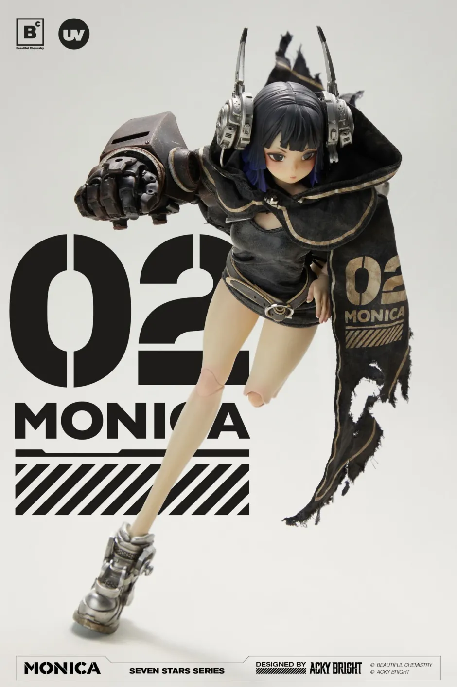 Seven Stars Series No. 2 Monica 1/6 Scale Action Figure Hot