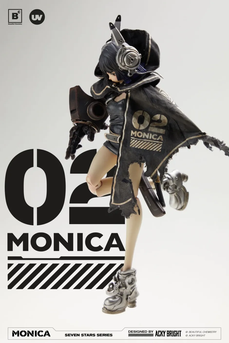 Seven Stars Series No. 2 Monica 1/6 Scale Action Figure Hot