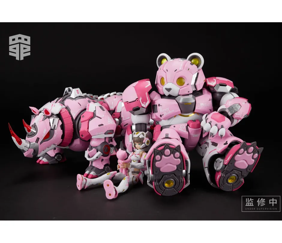 Plastic Models>Sin Series SIN-03P Sloth & Mecha Bear & Mecha Rhino 1/10 Scale Plastic Model Kit Set