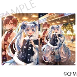 Snow Miku x Hirohako Clear File Folder Hakodate Art by Kimidori Hana New