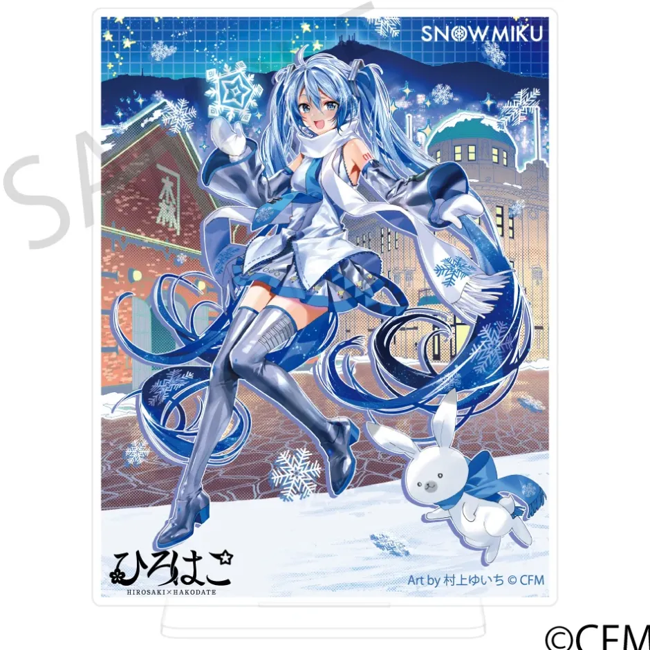 Acrylic Art Boards>Snow Miku x Hirohako Silver-backed Acrylic Plate Hakodate Art by Murakami Yuichi