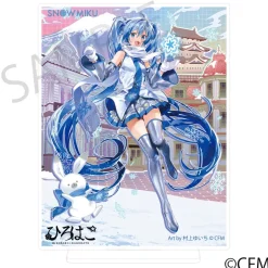 Snow Miku x Hirohako Silver-backed Acrylic Plate Hirosaki Art by Murakami Yuichi Discount