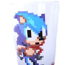 Mugs & Glasses>Sonic 8-Bit Pint Glass