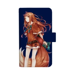 Smartphone Cases>Spice and Wolf Jyuu Ayakura Illustration Holo: Santa Ver. Book-Style Smartphone Case