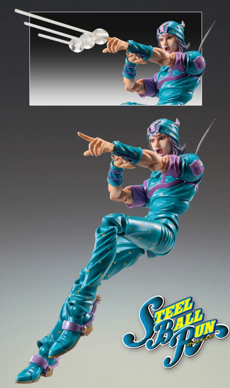 Super Action Statue Jojo's Bizarre Adventure Part 7 Steel Ball Run Johnny Joestar Second Sale