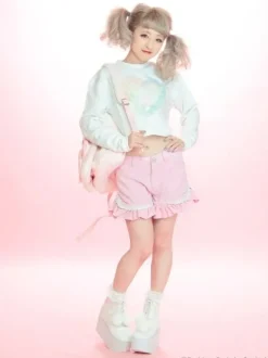 Bottoms>Swankiss Heart Puff Shorts