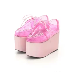 Swankiss Lace-Up Clear Shoes Sale