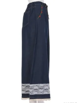 Swankiss Rose Denim Gaucho Pants Best