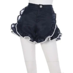 Swankiss Ruffled Organdy Shorts New