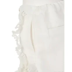Swankiss Ruffled Organdy Shorts New