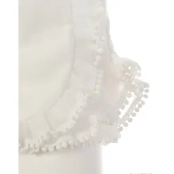 Swankiss Ruffled Organdy Shorts New