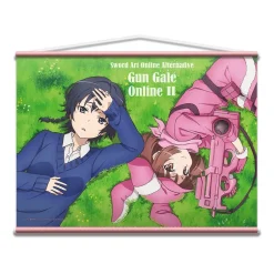Tapestries>Sword Art Online Alternative: Gun Gale Online II B2 Tapestry Llenn & Karen Kohiruimaki