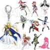 Collectable Toys>Sword Art Online Game Series Heroines Acrylic Keychain Collection Vol. 1 Box Set
