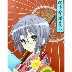 The Melancholy of Haruhi Suzumiya Ouka Kasamochi Bijin Yuki Nagato Ukiyo-e Woodblock Print Hot