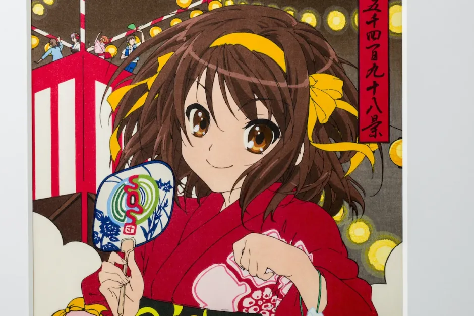Fine Art>The Melancholy of Haruhi Suzumiya Natsu-Meguri 15498-Kei Ukiyo-e Woodblock Print
