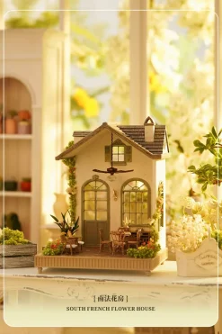The South French Flower House 1/64 Scale Doll House Outlet