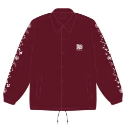 Tokyo Otaku Mode 10th Anniversary Coach Jacket Burgundy Sale