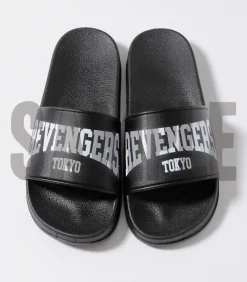 Tokyo Revengers Black Slide Sandals Sale