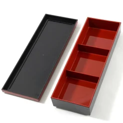Traditional Black & Red Long Bento Box Best