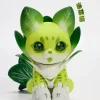 Vegetable Fairy Series Bok Choy Serval Cat Non-Scale Action Figure