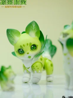 Vegetable Fairy Series Bok Choy Serval Cat Non-Scale Action Figure