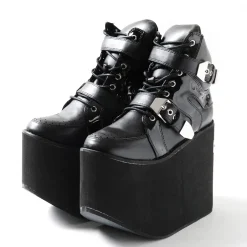 YOSUKE 2015SS Ultra Thick Soled Double Belt Boots Outlet